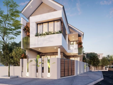 THI CÔNG NHÀ MÁI THÁI 2 MẶT TIỀN