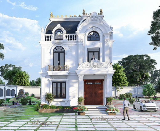THIẾT KẾ BIỆT THỰ TÂN CỔ
