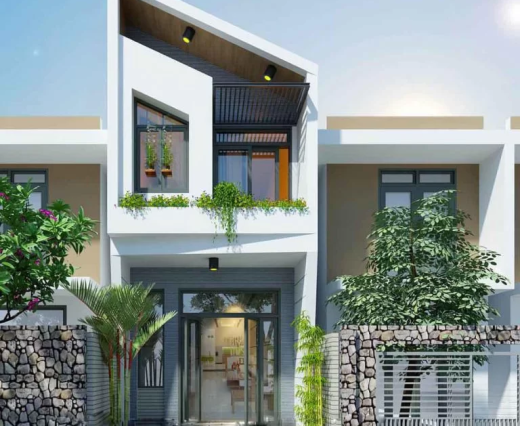 NHÀ 2 TẦNG MÁI LỆCH