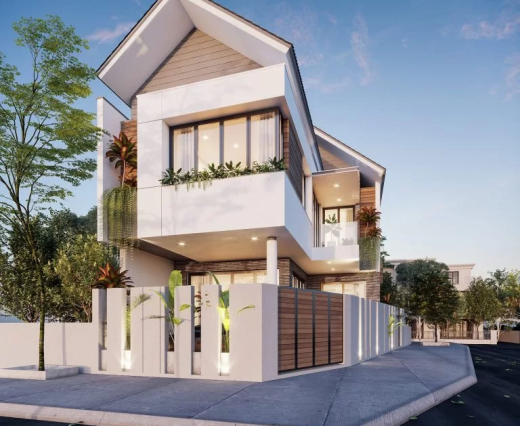 THI CÔNG NHÀ MÁI THÁI 2 MẶT TIỀN