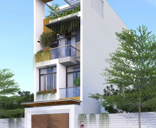 NHÀ PHỐ 3 TẦNG MÁI BẰNG